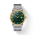 Tissot Luxury Powermatic 80 Green Dial Silver Steel Strap Watch For Men - T086.407.22.097.00