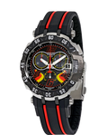 Tissot T Race Chronograph Stefan Bradl Special Edition Black Dial Black Rubber Strap Watch for Men - T092.417.27.057.02