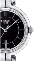  Shop Authentic Tissot T Lady Flamingo Black Dial Black Leather Strap Watch For Women - T094.210.16.051.00 - Luxxuri