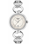 Tissot T Trend Flamingo Mother of Pearl Dial Silver Steel Strap Watch for Women - T094.210.11.116.00