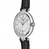  Shop Authentic Tissot T Lady Flamingo Mother of Pearl White Dial Black Leather Strap Watch for Women - T094.210.16.111.00 - Luxxuri