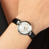  Shop Authentic Tissot T Lady Flamingo Mother of Pearl White Dial Black Leather Strap Watch for Women - T094.210.16.111.00 - Luxxuri