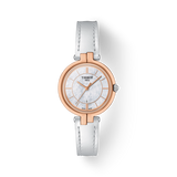  Shop Authentic Tissot T Lady Flamingo Mother of Pearl White Dial White Leather Strap Watch For Women - T094.210.26.111.01 - Luxxuri