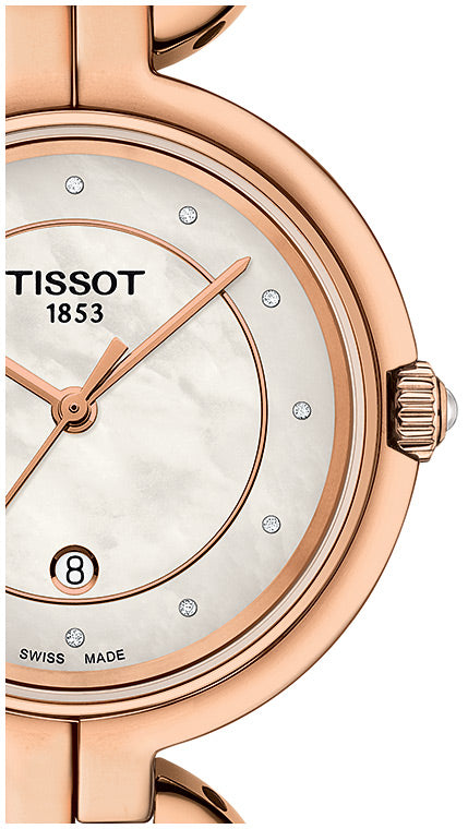  Shop Authentic Tissot T Lady Flamingo Mother of Pearl Dial Rose Gold Steel Strap Watch for Women - T094.210.33.116.01 - Luxxuri