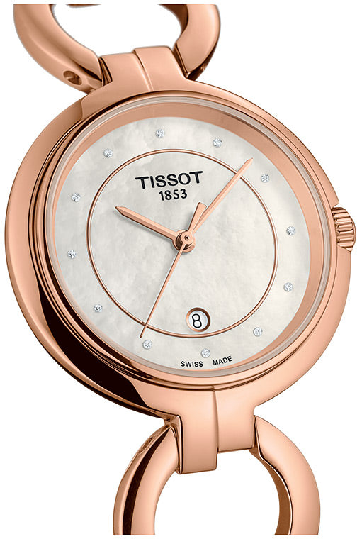  Shop Authentic Tissot T Lady Flamingo Mother of Pearl Dial Rose Gold Steel Strap Watch for Women - T094.210.33.116.01 - Luxxuri