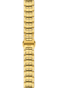 Tissot Flamingo Mother of Pearl White Dial Gold Steel Strap Watch For Women - T094.210.33.111.00