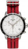  Shop Authentic Tissot Quickster Chronograph NBA Chicago Bulls White Dial Red NATO Strap Watch For Men - T095.417.17.037.04 - Luxxuri