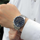  Shop Authentic Tissot Quickster Chronograph Blue Dial Watch For Men - T095.417.11.047.00 - Luxxuri