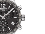  Shop Authentic Tissot Quickster Chronograph Black Dial Silver Steel Strap Watch For Men - T095.417.11.067.00 - Luxxuri
