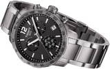  Shop Authentic Tissot Quickster Chronograph Black Dial Silver Steel Strap Watch For Men - T095.417.11.067.00 - Luxxuri