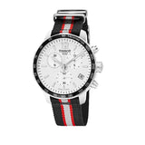  Shop Authentic Tissot Quickster Chronograph NBA Toronto Raptors White Dial Two Tone NATO Strap Watch for Men - T095.417.17.037.16 - Luxxuri