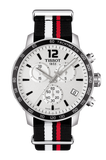  Shop Authentic Tissot Quickster Chronograph NBA Toronto Raptors White Dial Two Tone NATO Strap Watch for Men - T095.417.17.037.16 - Luxxuri