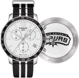  Shop Authentic Tissot Quickster Chronograph NBA San Antonio Spurs Edition White Dial Two Tone NATO Strap Watch for Men - T095.417.17.037.07 - Luxxuri