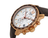  Shop Authentic Tissot Quickster Chronograph 42mm White Dial Brown Leather Strap Watch For Men - T095.417.36.037.00 - Luxxuri