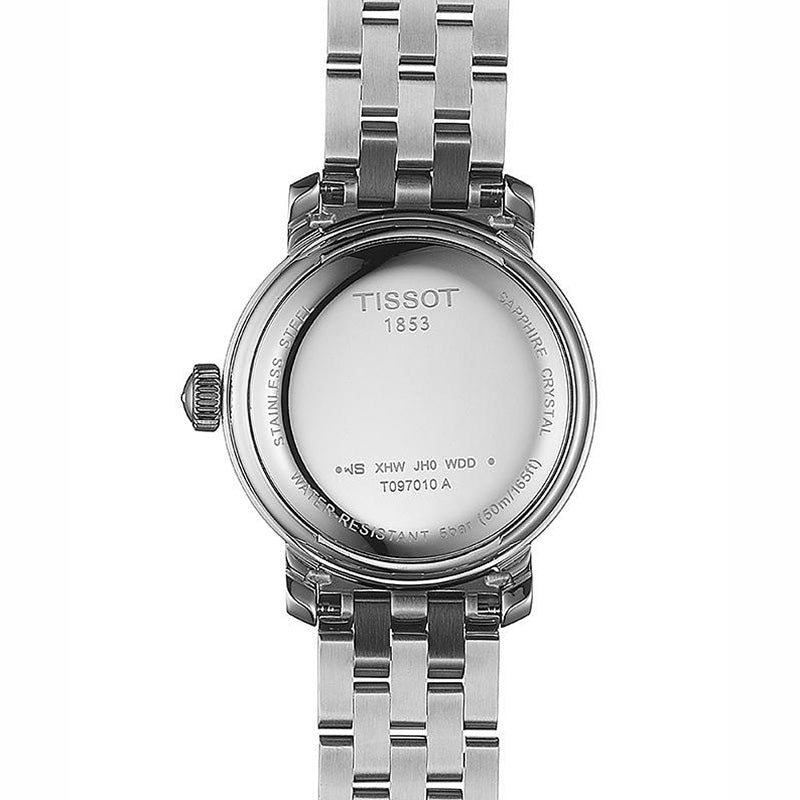  Shop Authentic Tissot T Classic Bridgeport Lady Quartz Stainless Steel Watch For Women - T097.010.11.038.00 - Luxxuri