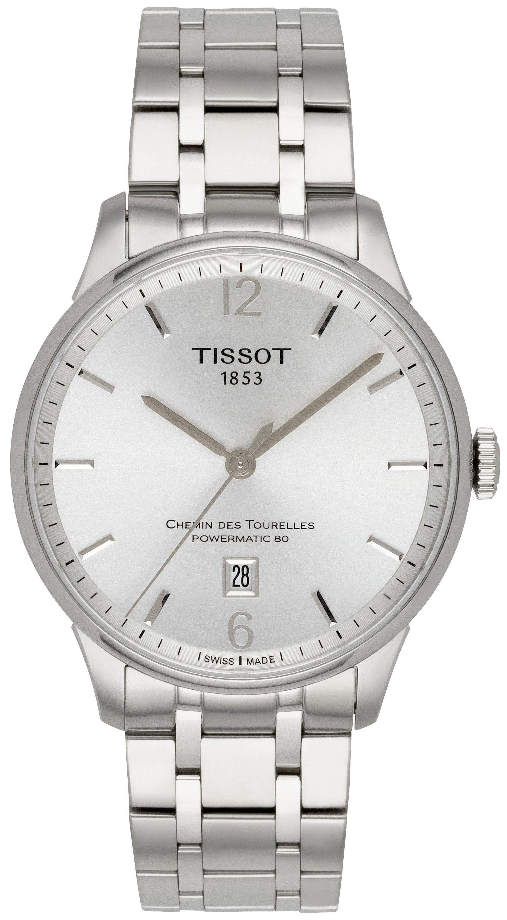 Shop Authentic Tissot Chemin Des Tourelles Powermatic 80 Silver Dial Silver Steel Strap Watch For Men - T099.407.11.037.00 - Luxxuri