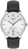  Shop Authentic Tissot Chemin Des Tourelles Powermatic 80 Silver Dial Black Leather Strap Watch For Men - T099.407.16.037.00 - Luxxuri