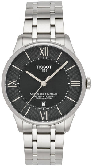  Shop Authentic Tissot T Classic Chemin Des Tourelles Chronometer Black Dial Silver Steel Strap Watch For Men - T099.408.11.058.00 - Luxxuri