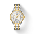 Tissot Chemin Des Tourelles Powermatic 80 Lady Mother of Pearl White Dial Two Tone Steel Strap Watch For Women - T099.207.22.118.00