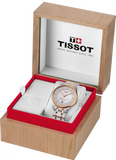  Shop Authentic Tissot Chemin Des Tourelles Powermatic 80 Helvetic Price Lady Silver Dial Two Tone Steel Strap Watch For Women - T099.207.22.118.01 - Luxxuri