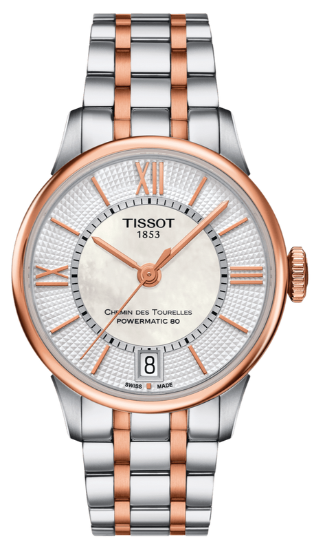  Shop Authentic Tissot Chemin Des Tourelles Powermatic 80 Helvetic Price Lady Silver Dial Two Tone Steel Strap Watch For Women - T099.207.22.118.01 - Luxxuri