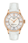  Shop Authentic Tissot Chemin Des Tourelles Powermatic 80 Lady Silver Dial White Leather Strap Watch For Women - T099.207.36.118.00 - Luxxuri