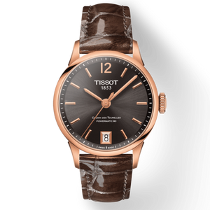  Shop Authentic Tissot Chemin Des Tourelles Powermatic 80 Lady Brown Dial Brown Leather Strap Watch For Women - T099.207.36.447.00 - Luxxuri
