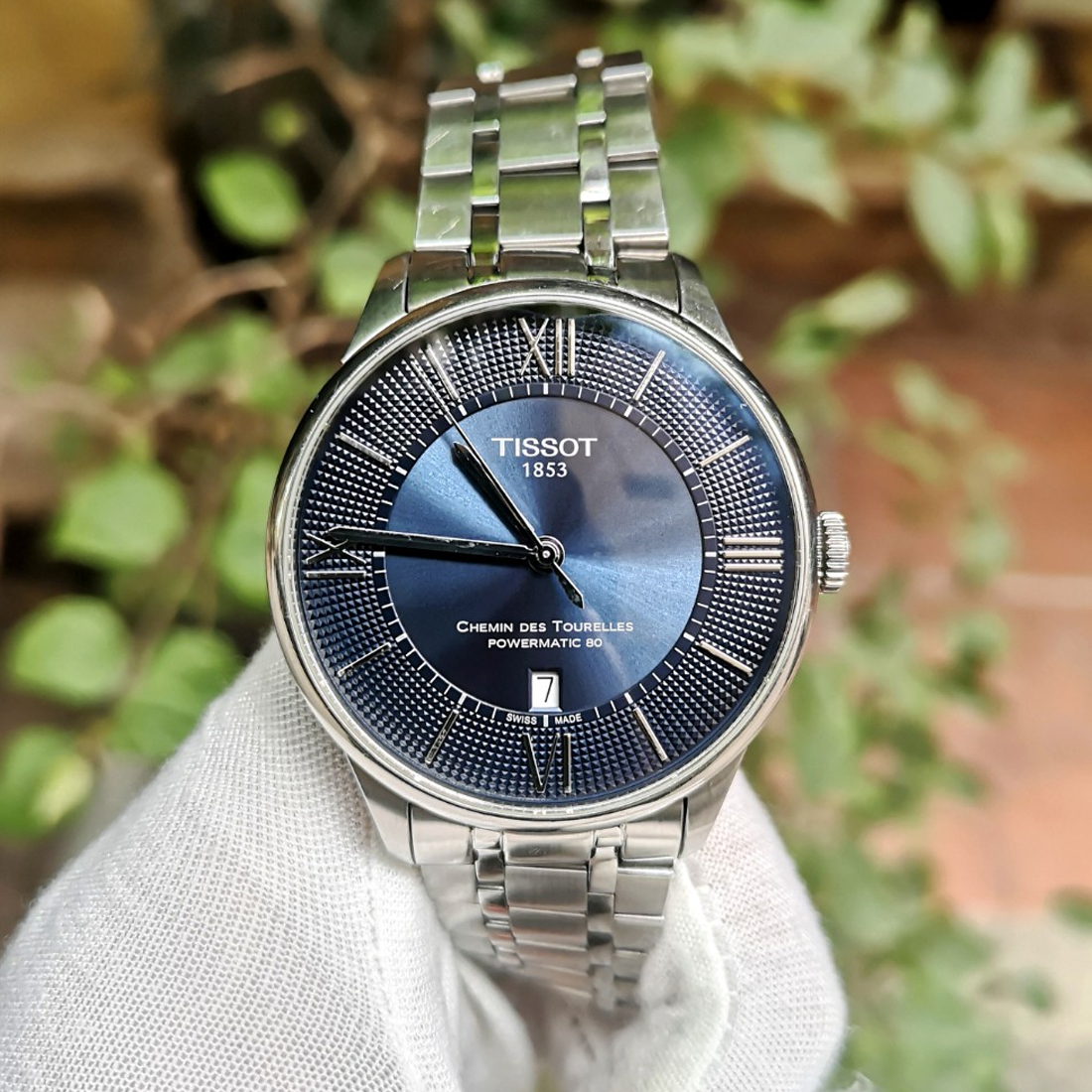  Shop Authentic Tissot Chemin Des Tourelles Powermatic 80 Blue Dial Silver Steel Strap Watch for Men - T099.407.11.048.00 - Luxxuri