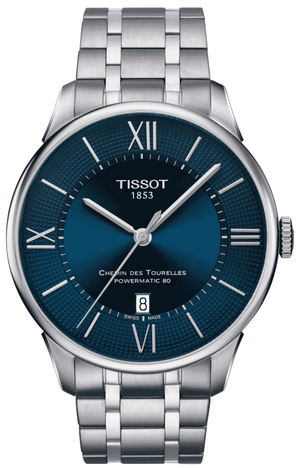  Shop Authentic Tissot Chemin Des Tourelles Powermatic 80 Lady Blue Dial Silver Steel Strap Watch For Women - T099.207.11.048.00 - Luxxuri
