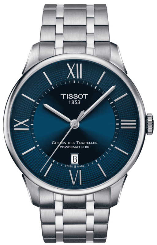  Shop Authentic Tissot Chemin Des Tourelles Powermatic 80 Lady Blue Dial Silver Steel Strap Watch For Women - T099.207.11.048.00 - Luxxuri