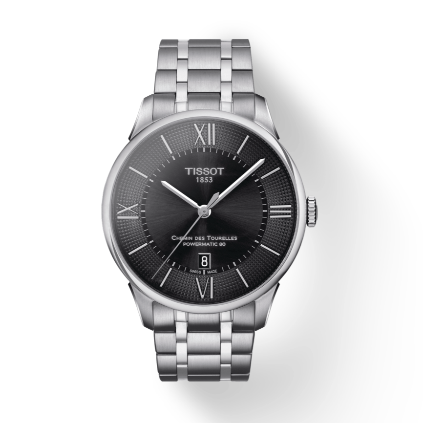  Shop Authentic Tissot Chemin Des Tourelles Powermatic 80 Black Dial Silver Steel Strap Watch For Men - T099.407.11.058.00 - Luxxuri