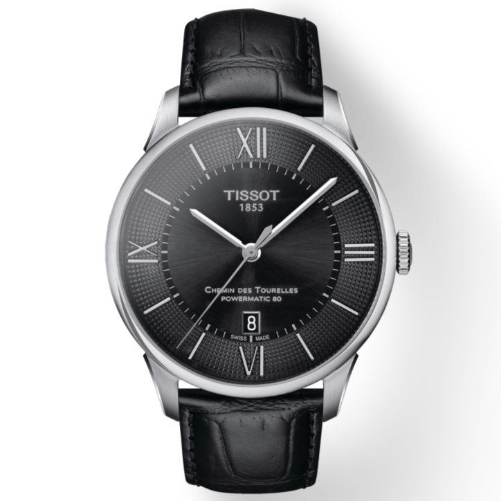  Shop Authentic Tissot Chemin Des Tourelles Powermatic 80 Black Dial Black Leather Strap Watch For Men - T099.407.16.058.00 - Luxxuri