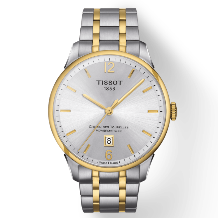 Shop Authentic Tissot Chemin Des Tourelles Powermatic 80 Silver Dial Two Tone Steel Strap Watch For Men - T099.407.22.037.00 - Luxxuri