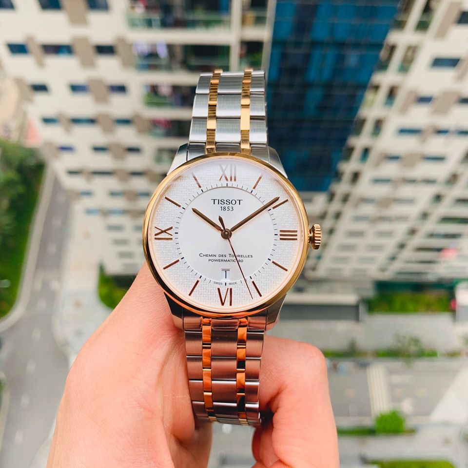  Shop Authentic Tissot Chemin des Tourelles Powermatic 80 Helvetic Pride Silver Dial Two Tone Steel Strap Watch for Men - T099.407.22.038.01 - Luxxuri