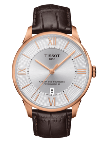 Shop Authentic Tissot Chemin Des Tourelles Powermatic 80 Silver Dial Brown Leather Strap Watch For Men - T099.407.36.038.00 - Luxxuri