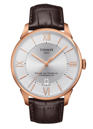  Shop Authentic Tissot Chemin Des Tourelles Powermatic 80 Silver Dial Brown Leather Strap Watch For Men - T099.407.36.038.00 - Luxxuri
