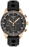  Shop Authentic Tissot PRS 516 Chronograph Black Dial Black Leather Strap Watch For Men - T100.417.36.051.00 - Luxxuri