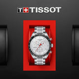  Shop Authentic Tissot T Sport PRS 516 Chronograph White Dial Silver Steel Strap Watch For Men - T100.417.11.031.00 - Luxxuri