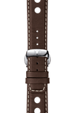  Shop Authentic Tissot PRS 516 Chronograph Blue Dial Brown Leather Strap Watch For Men - T100.417.16.041.00 - Luxxuri