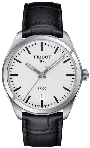  Shop Authentic Tissot T Classic PR 100 White Dial Black Leather Strap Watch for Men - T101.410.16.031.00 - Luxxuri