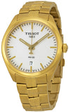  Shop Authentic Tissot T Classic PR 100 Quartz White Dial Gold Steel Strap Watch for Men - T101.410.33.031.00 - Luxxuri