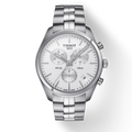 Tissot T Classic PR 100 Chronograph Silver Dial Silver Steel Strap Watch For Men - T101.417.11.031.00