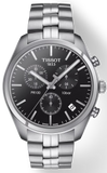 Shop Authentic Tissot T Classic PR 100 Chronograph Black Dial Silver Steel Strap Watch for Men - T101.417.11.051.00 - Luxxuri