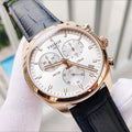 Tissot T Classic PR 100 Chronograph Silver Dial Black Leather Strap Watch for Men - T101.417.36.031.00
