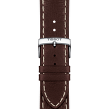  Shop Authentic Tissot PR 100 Sport Silver Dial Brown Leather Strap Watch For Men - T101.610.16.031.00 - Luxxuri