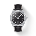 Tissot PR 100 Sport Quartz Black Dial Black Leather Strap Watch For Men - T101.610.16.051.00