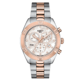  Shop Authentic Tissot PR 100 Sport Chic Chronograph Diamonds Mother of Pearl Dial Two Tone Steel Strap Watch for Women - T101.917.22.116.00 - Luxxuri
