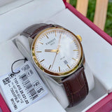  Shop Authentic Tissot T Classic PR 100 Quartz White Dial Brown Leather Strap Watch for Men - T101.410.26.031.00 - Luxxuri