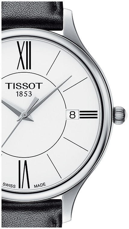  Shop Authentic Tissot Bella Ora Round White Dial Black Leather Strap Watch For Women - T103.210.16.018.00 - Luxxuri
