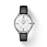  Shop Authentic Tissot Bella Ora Round White Dial Black Leather Strap Watch For Women - T103.210.16.018.00 - Luxxuri